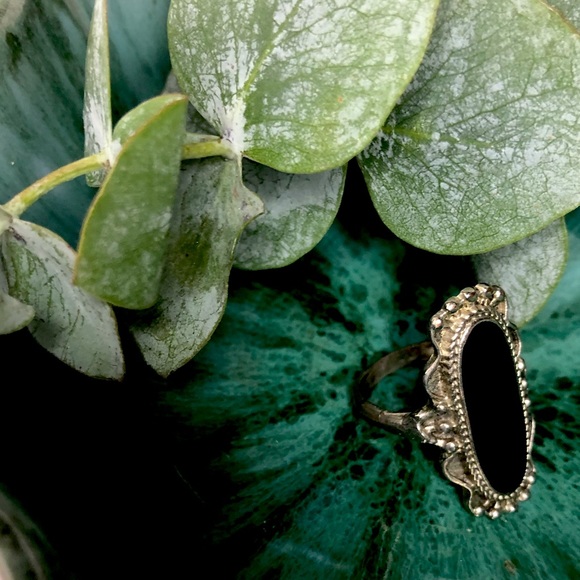 Boho black ring - Picture 3 of 4